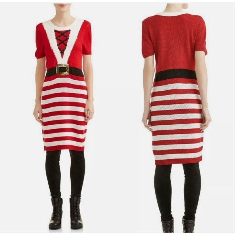 No Boundaries holiday Santa Christmas dress